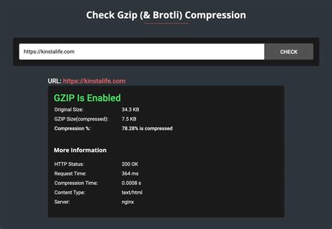 check gzip compression test|how to enable gzip compression.